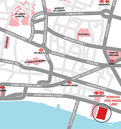 One Angel Lane map