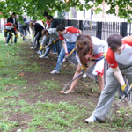 Summer Intern Philanthropy Event at Mile End Park