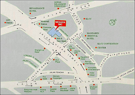 Kuala Lumpa Office Map