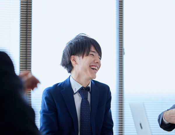 Man smiling