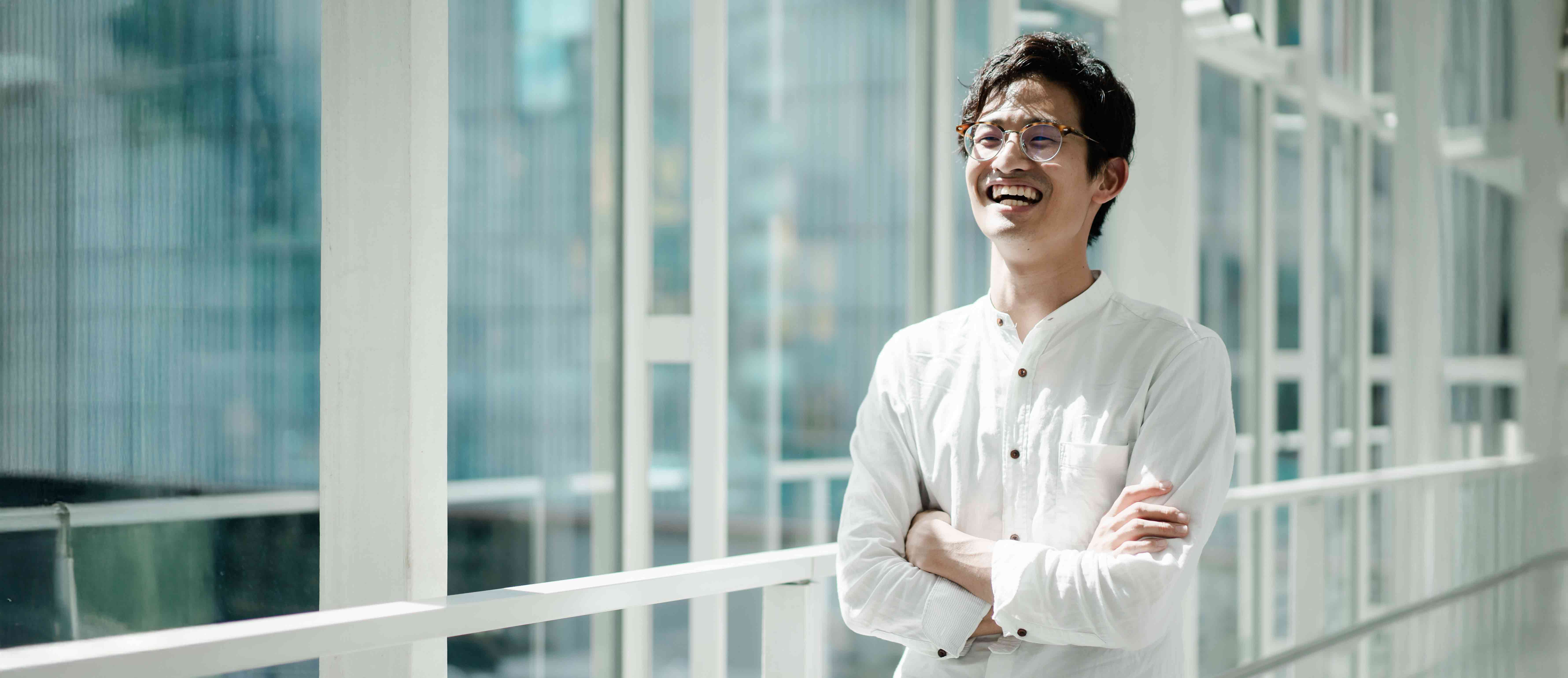 Man smiling